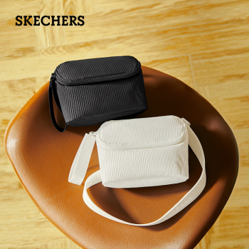 斯凯奇（Skechers）新款刺绣休闲单肩斜挎包小巧多场景适用男女小包L324U130-0018