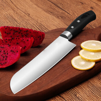 朗赫 多用刀厨房小切刀加长款水果刀大号料理刀 厨房多用刀（带刀套）