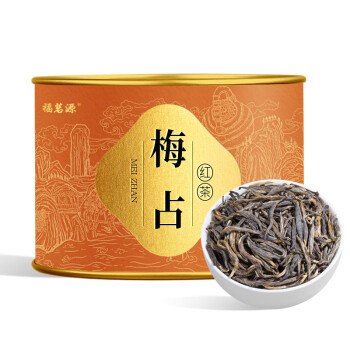 福茗源红茶 梅占红茶 花果香特级60g罐装茶叶新茶春茶单芽武夷山红茶