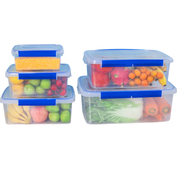 特美居（temeiju）塑料保鲜盒冰箱收纳盒食品收纳盒标示透明标识储物密封大容量10L