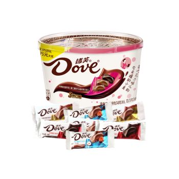 德芙（Dove）什锦混合碗装三种口味249g下午茶零食糖果生日礼物