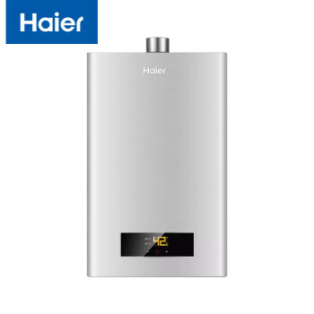 海尔（Haier）16升燃气热水器 智能恒温水量伺服变升 一氧化碳检测多重安防防冻 JSQ30-16J(12T) 灰色
