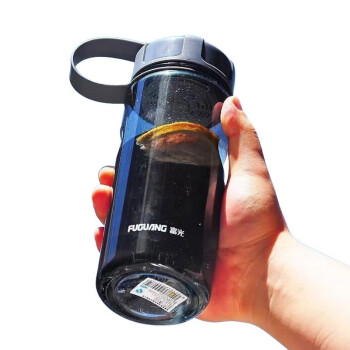 富光（FUGUANG）水杯大容量塑料水壶学生运动瓶定制产品不退换 灰色800ML单口