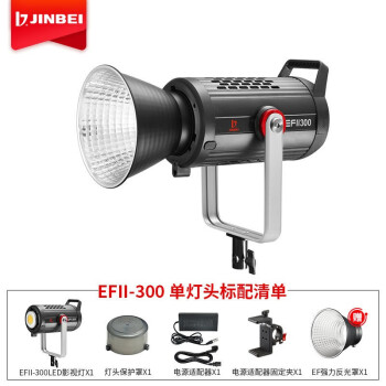 金贝（JINBEI） 补光灯摄影灯柔光灯摄影棚拍照灯视频摄像演播直播灯 EFII-300（LED)影视灯 商用