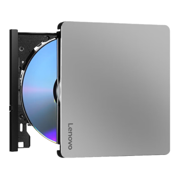 联想（Lenovo）8倍速 铝合金材质 Type-C/USB 外置光驱 DVD外置刻录机 移动光驱(Windows/苹果Mac/DB85)
