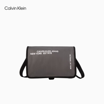 Calvin KleinJeans24春季新款男士ck撞色字母翻盖运动单肩斜挎包邮差包HH3836