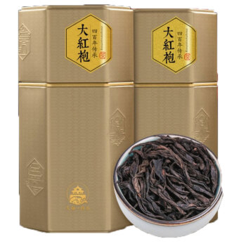 伢茶婆大红袍250g*2罐 乌龙茶茶叶罐装武夷山岩茶浓香型