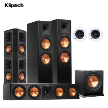 杰士（Klipsch） RP-280F 家庭影院全景声 5.1.2声道电视音箱 客厅落地影院 组合音响 R-112SW低音炮套装