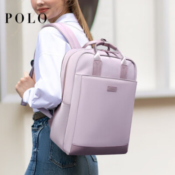 POLO双肩包女士背包书包学生大容量14/15英寸笔记本电脑包生日礼物
