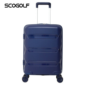 SCOGOLF 斯高高尔夫 潮流轻旅行拉杆箱商务大容量便捷万向轮玫红/藏蓝24英寸拉杆箱