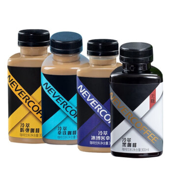 NEVERCOFFEE冷萃冰博客咖啡即饮咖啡饮料瓶装冷萃冰博客300ml*6瓶【整箱】