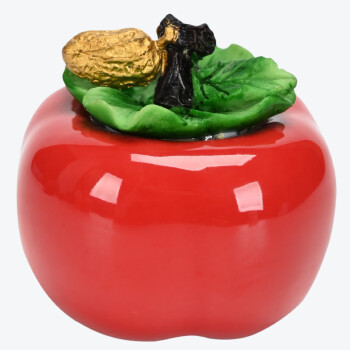 致年华 茶叶罐 好事发生喜糖罐陶瓷罐子 创意小柿子礼盒 2个起购 DO