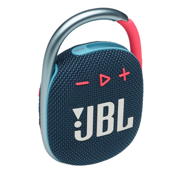 JBL CLIP4 无线音乐盒四代 便携蓝牙音箱 低音炮 迷你小音响  防尘防水 超长续航 礼物小音箱  蓝拼粉