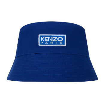 高田贤三（KENZO） 儿童海军蓝棉质刺绣KENZO图案渔夫帽 K51024 857 56 礼物