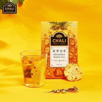 CHALI茶里 菠萝片白茶苹果干菊花组合茶 菠萝白茶35g/盒【3.5g*10包】