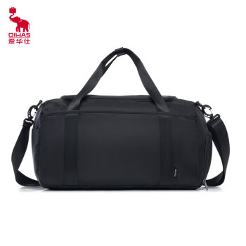 爱华仕（OIWAS）休闲出差旅游箱包 运动旅行袋 手提包休闲斜挎包OCN7076 黑色