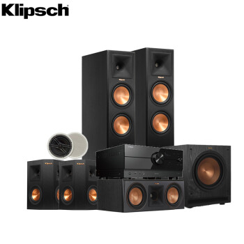 杰士（Klipsch）RP-260F系列 5.1.2声道组合家庭影院 配大功率功放 落地式组合客厅影院套装（RX-A4A）