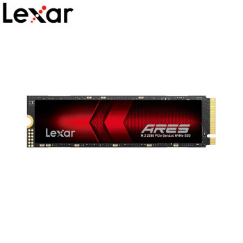 雷克沙（Lexar）512G SSD固态硬盘 ARES 战神系列 M.2接口(NVMe协议) PCIe 4.0x4 读速7200MB/s