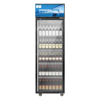 雪族（COOKING KETTLE）展示柜冷藏大容量饮料柜冰柜商用保鲜超市玻璃门风循环冰箱单门立式啤酒柜
