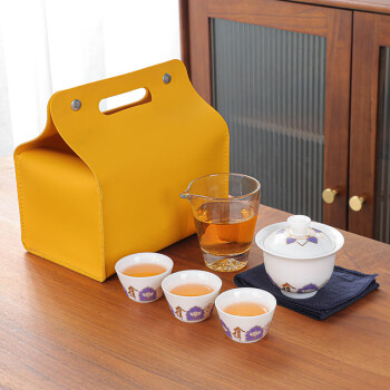 蒋莱（JANLA）榜眼堂便携式旅行茶具套装简约户外白瓷 白瓷3 其他款式联系客服