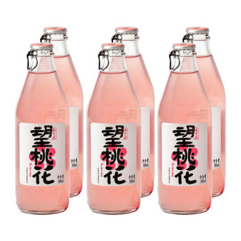 300ml/瓶健康饮料 好望水山楂气泡水整箱 望桃花300ml*6瓶