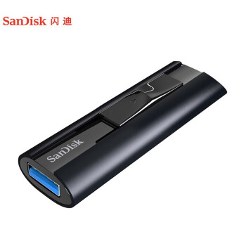 闪迪（SanDisk）商务办公优选 移动固态硬盘传输体验 USB3.2至尊超极速固态U盘 CZ880-420MB/s 128G 黑色