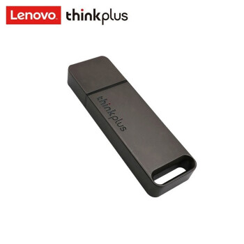 联想 thinkplus 金属商务电脑优盘 USB3.1高速传输 128G 移动闪存 灰色 TU100