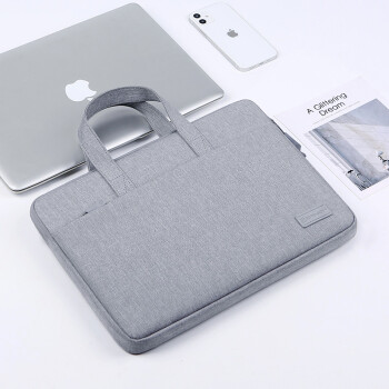 BRINCH笔记本电脑包苹果联想华硕内绒减震防泼水适用15.6英寸手提包