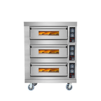 特睿思（TERUISI）电烤箱商用大型燃气面包烤炉三层六盘大容量蛋糕月饼披萨烘焙烤箱一层二盘二层多层JX-306