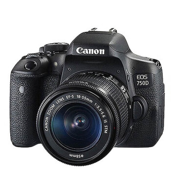 佳能（Canon） EOS 750D相机入门级 学生初学者 照相机 750D高清摄像 750D+18-55标准镜头套机