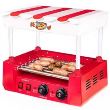 mnkuhg   烤肠机商用小型七管全自动商用热狗烤香肠摆摊用烤肉多功能机   7管烤肠机