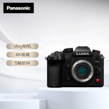 松下（Panasonic）GH6微单相机 数码相机 vlog相机 4K视频 5轴防抖 2520万像素