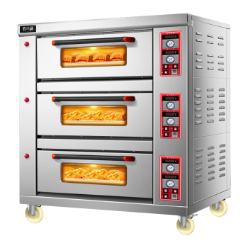 喜莱盛烤箱商用大型披萨燃气烤炉 蛋糕面包月饼烤鱼电烤箱三层九盘XLS-YXD-309