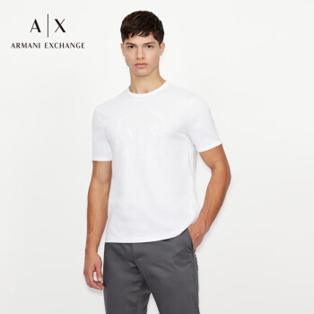 阿玛尼ARMANI EXCHANGE【礼物】AX男士圆领短袖T恤衫