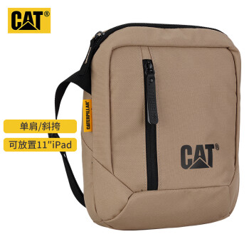 CAT卡特单肩小跨包户外10英寸iPad平板包轻记者包潮男女沙漠灰 83614