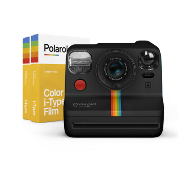 宝丽来（Polaroid）Now+拍立得 5款滤镜一次成像 自动对焦式胶片相机 黑色套装二（含i-Type彩色胶片16张）