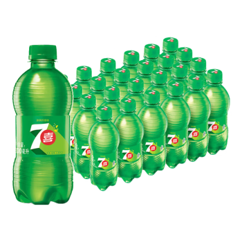百事可乐  七喜7up 柠檬味 汽水 300ml*24瓶（新老包装随机发货）百事出品