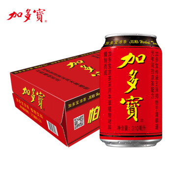 加多宝凉茶植物饮料 茶饮料 310ml*24罐(新老包装随机发货)