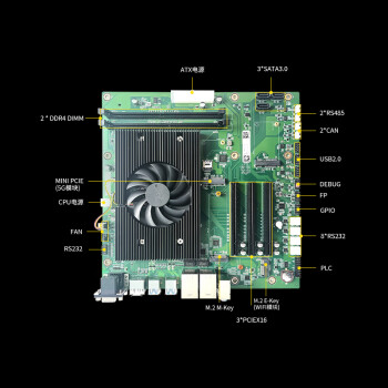 GITSTAR集特 纯国产化飞腾D2000八核处理器工控主板GM9-2602-22 主频2.3Ghz 适用工控机