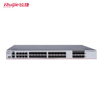 Ruijie锐捷RG-S5750C-24GT8XS-X/24端口千兆以太网电口(RJ45)+8端口万兆以太网光口(SFP+)含电源模块