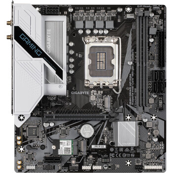 技嘉（GIGABYTE）技嘉白魔鹰H610M GAMING WIFI DDR4主板支持CPU 13600KF13700KF12400F Intel LGA 1700