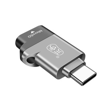川宇USB-C3.0高速手机迷你读卡器TypeC接口安卓OTG支持TF/MicroSD行车记录仪相机存储内存卡