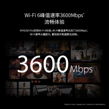 中兴（ZTE） 5G随身WiFi6/10000毫安移动插卡路由器cpe/载波聚合/NFC直连/MU5120/U50 Pro