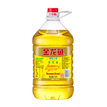 金龙鱼 食用油 精炼一级 菜籽油5L（新老包装随机发货）