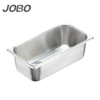 巨博（JOBO）304不锈钢份数盆分餐盆1/3自助餐炉食物盆布菲炉芯325x176x100mm