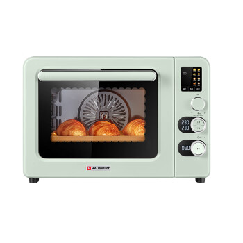 海氏（Hauswirt）风炉电烤箱家用烘焙多功能炸烤一体机大容量发酵C45湖水绿 40L