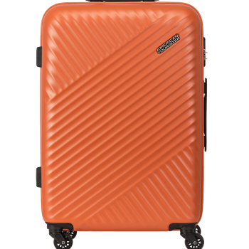 美旅箱包简约时尚男女行李箱超轻万向轮旅行箱密码锁 28英寸 TV7橘色