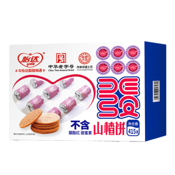 怡达 山楂饼415g 经典零食 山楂片