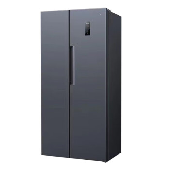 米家 456L对开门大容量家用冰箱双开门双变频节能风冷无霜BCD-456WMEA墨羽岩面板