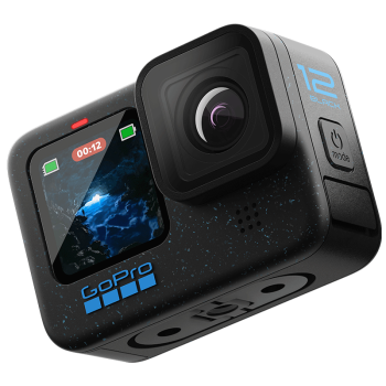 GoPro HERO12 Black运动相机 潜水防抖 vlog数码防水相机 户外续航套餐【shorty+增强双充+64G内存卡】